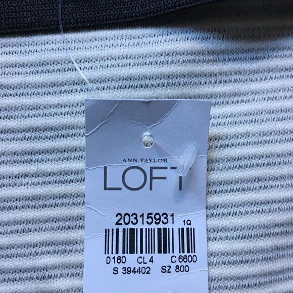 New Loft Ann Taylor Striped Stretch Pencil Skirt Womens Size L Work - Picture 3 of 5